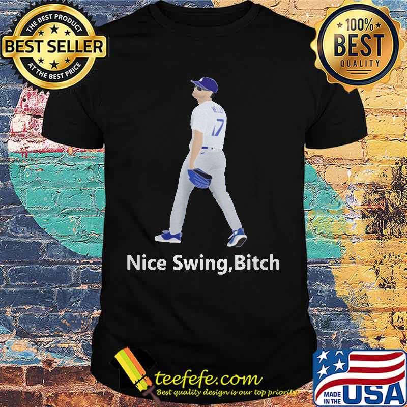 Joe kelly dodgers nice swing bitch baseball shirt