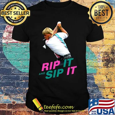 John daly rip it and sip it black shirt