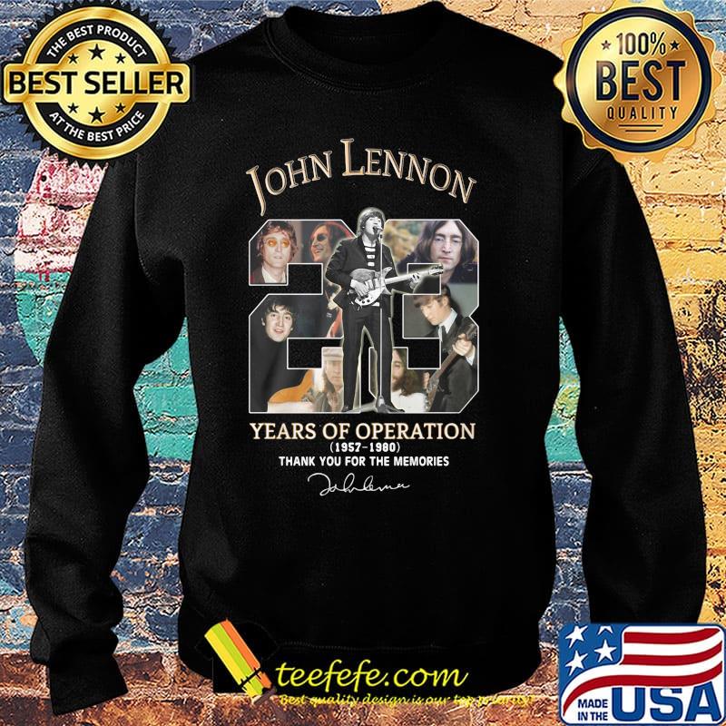 John lennon 23 years of operation 1957 1980 thank you for the memories signature s Sweater John lennon 23 years of operation 1957 1980 thank you for the memories signature s Sweater