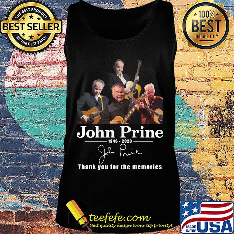 John prine 1946 2020 thank you for the memories signature guitar s Tank top John prine 1946 2020 thank you for the memories signature guitar s Tank top
