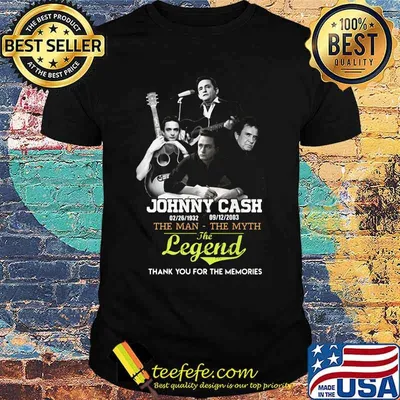 Johnny cash 1932 2003 the man the legend thank you for the memories shirt