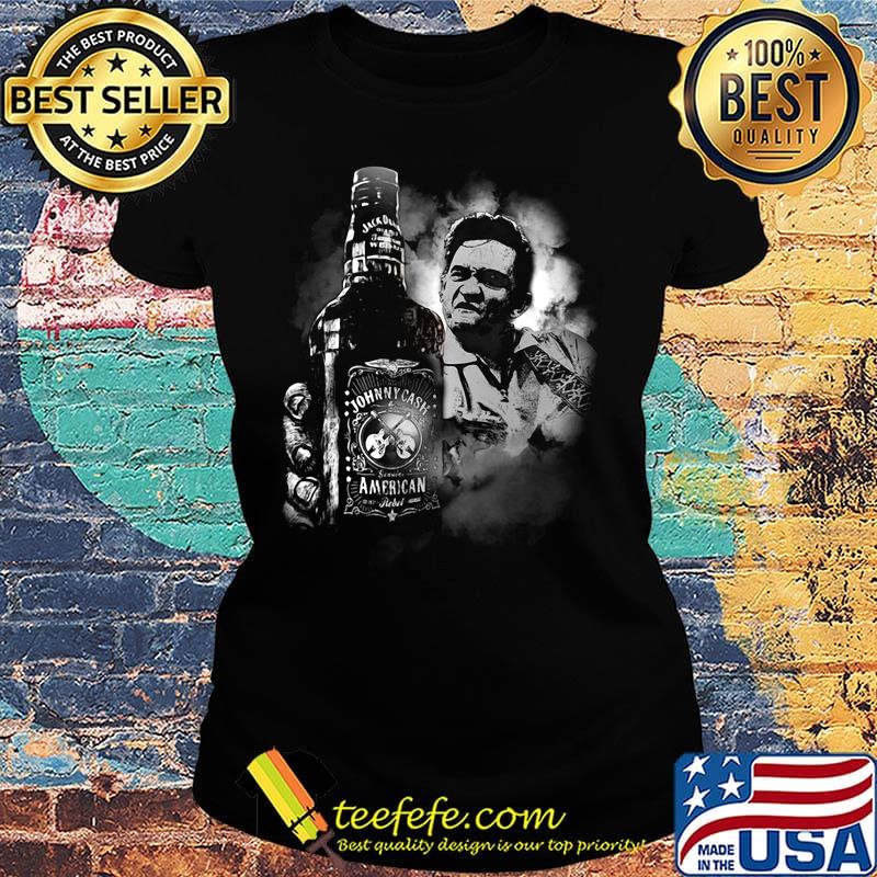 Johnny cash middle finger american wine s Ladies tee Johnny cash middle finger american wine s Ladies tee