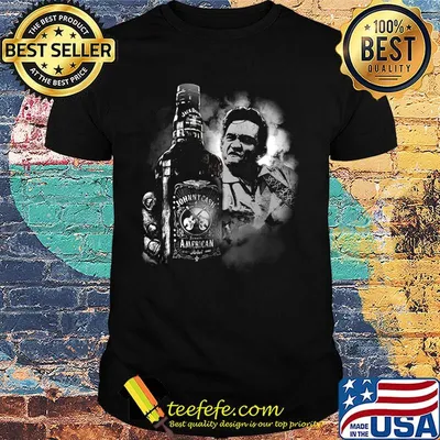 Johnny cash middle finger american wine shirt