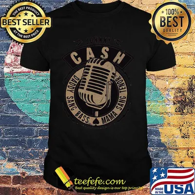 Johnny cash musician daddy sang bass mama sang tenor shirt