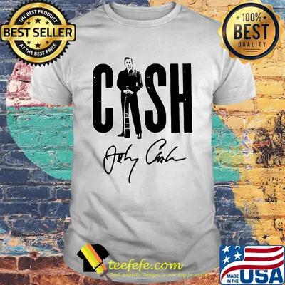 Johnny cash musician signature art shirt