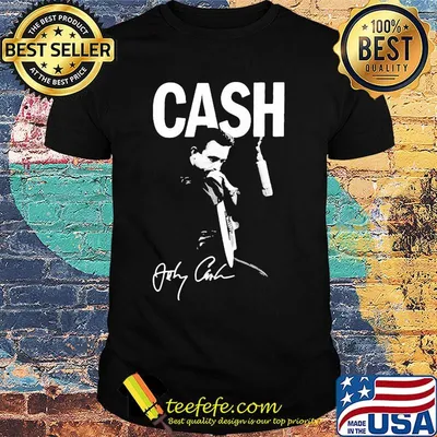 Johnny cash musician signature shirt