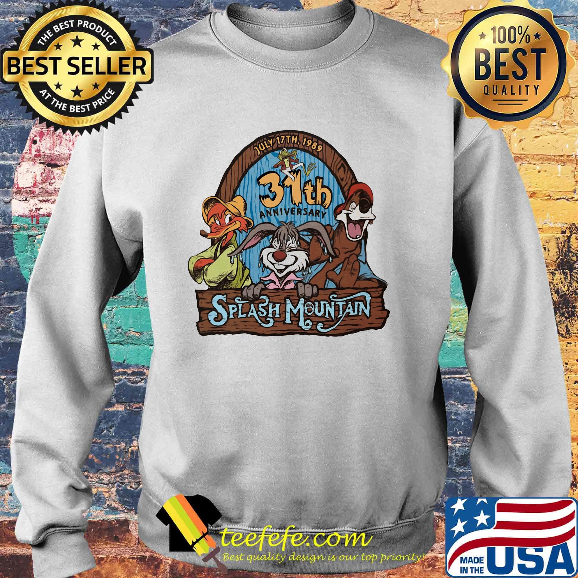July 17th 1989 31th anniversary splash mountain s Sweater July 17th 1989 31th anniversary splash mountain s Sweater