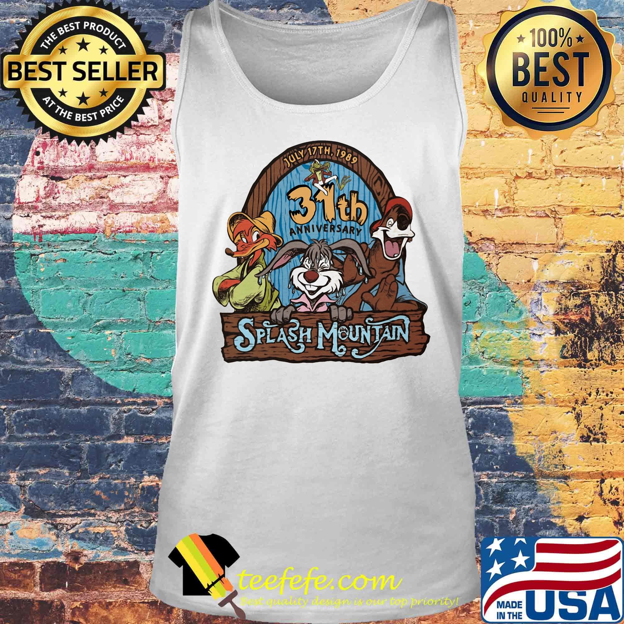 July 17th 1989 31th anniversary splash mountain s Tank top July 17th 1989 31th anniversary splash mountain s Tank top