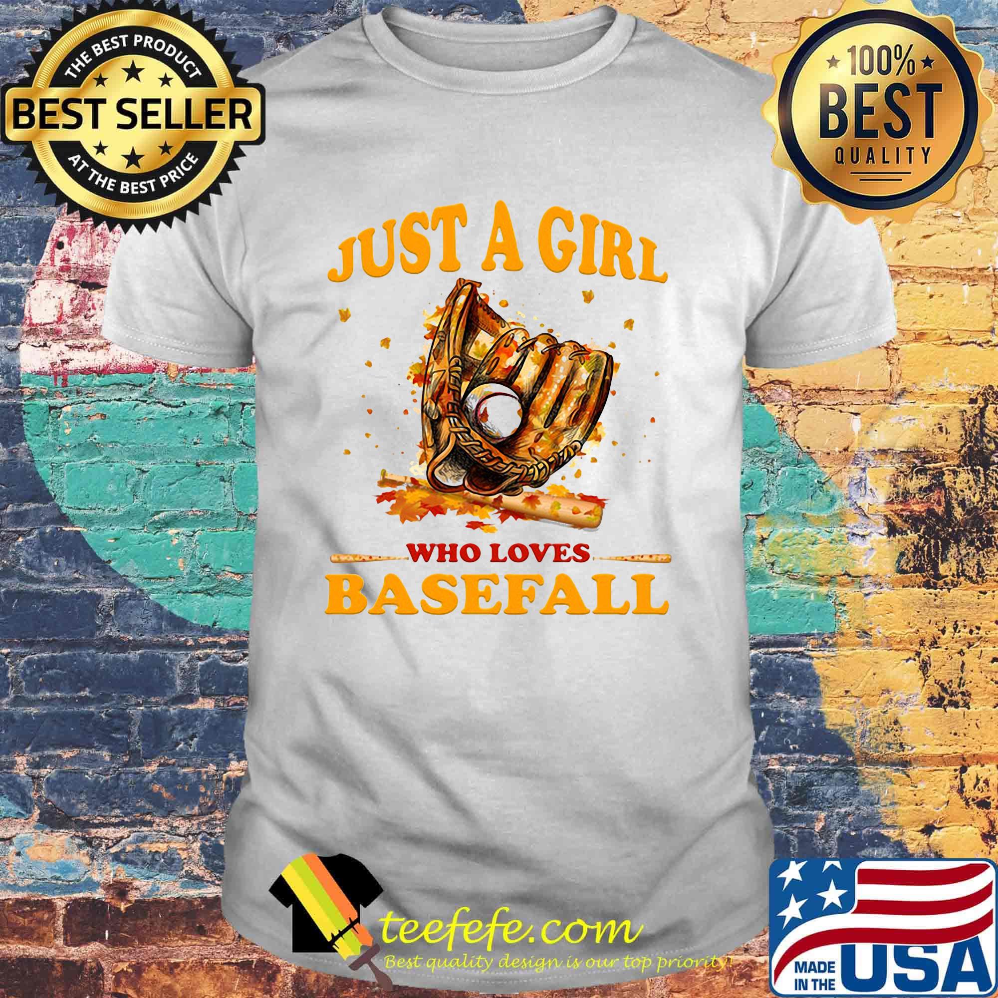 Just a girl who loves baseball maple leaves shirt