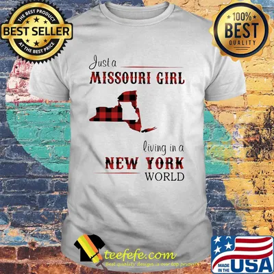 Just a Missouri Girl living in a New York world Map shirt