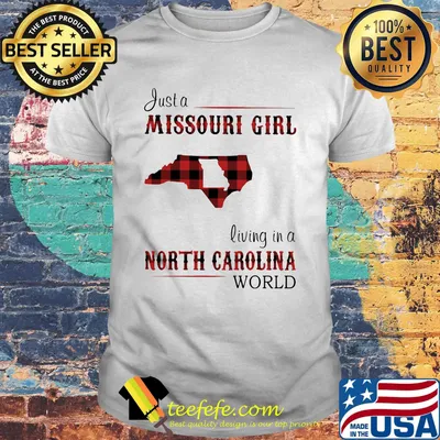 Just a Missouri Girl living in a North Carolina world Map shirt