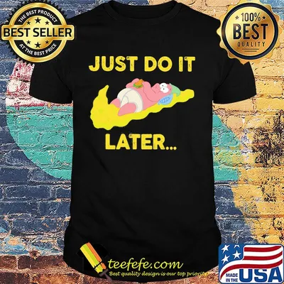 Just Do It Later Baby Nike Yellow Shirt