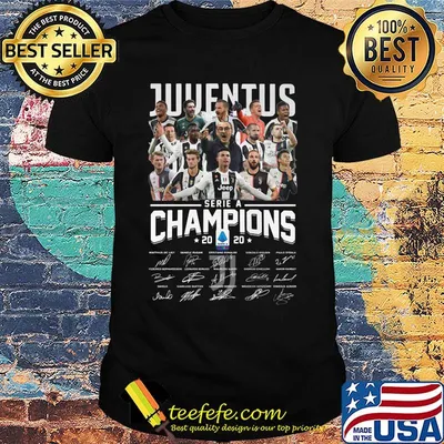 Juventus serie a champions 2020 signatures shirt