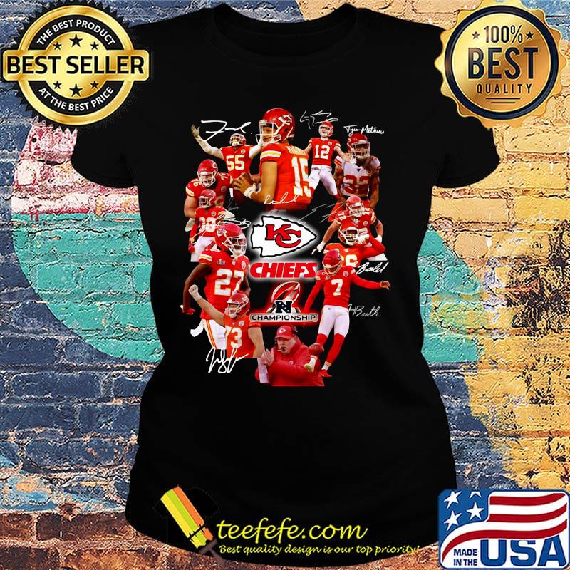 Kansas city chiefs football team signatures s Ladies tee Kansas city chiefs football team signatures s Ladies tee