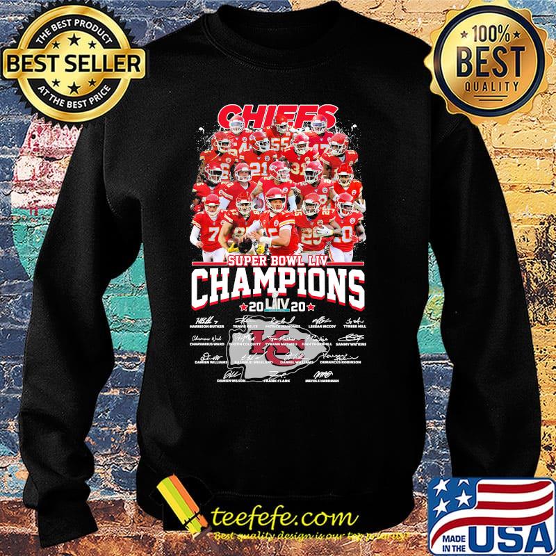 Kansas city chiefs football team super liv bowl champios 2020 signatures s Sweater Kansas city chiefs football team super liv bowl champios 2020 signatures s Sweater