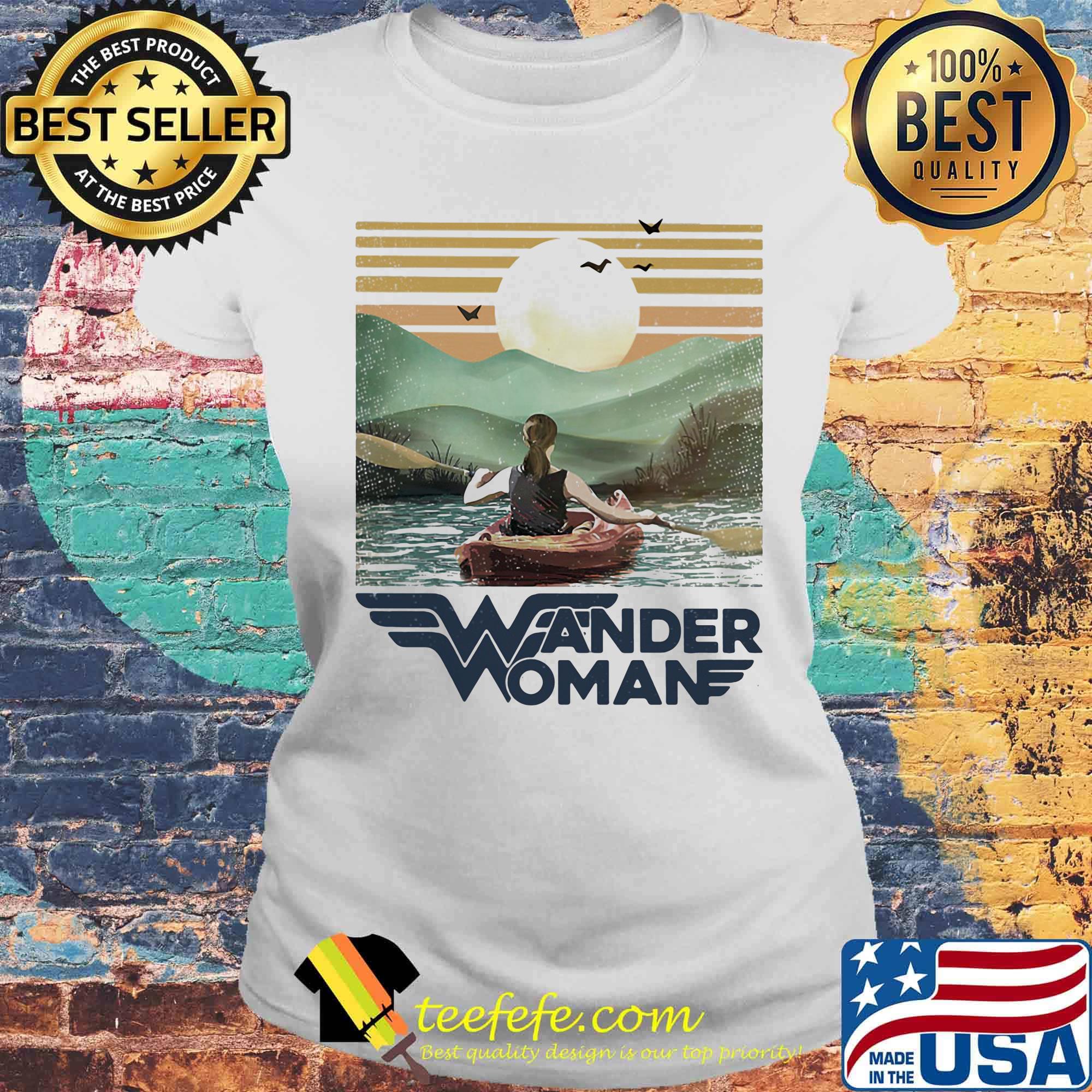 Kayaking wander woman vintage s Laides tee Kayaking wander woman vintage s Laides tee