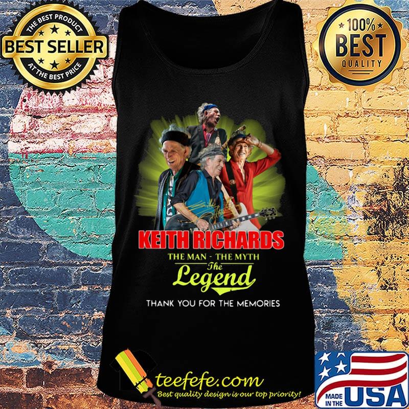 Keith richards the man the myth the legend thank you for the memories signature s Tank top Keith richards the man the myth the legend thank you for the memories signature s Tank top