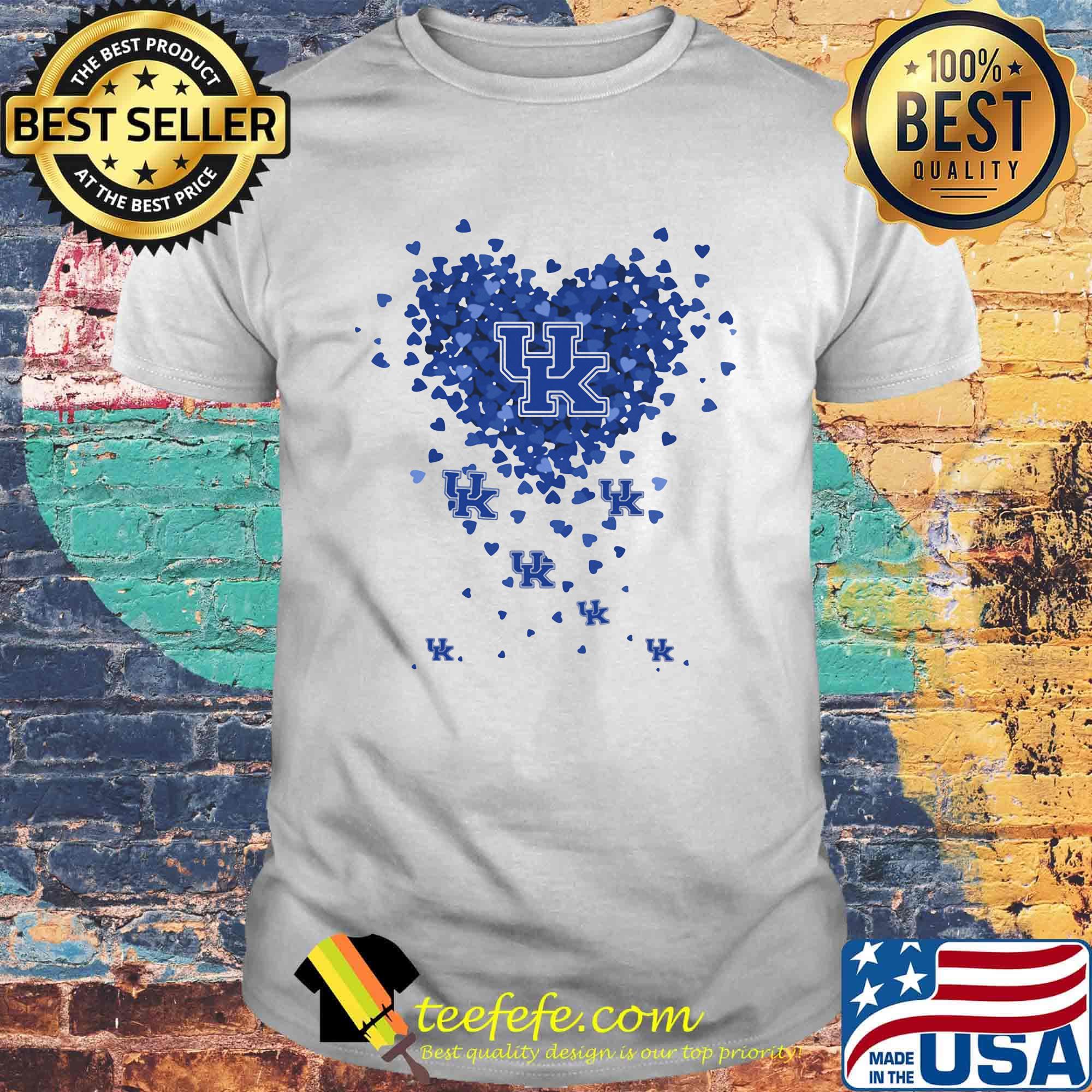 Kentucky State Thorobreds three wolves heart shirt
