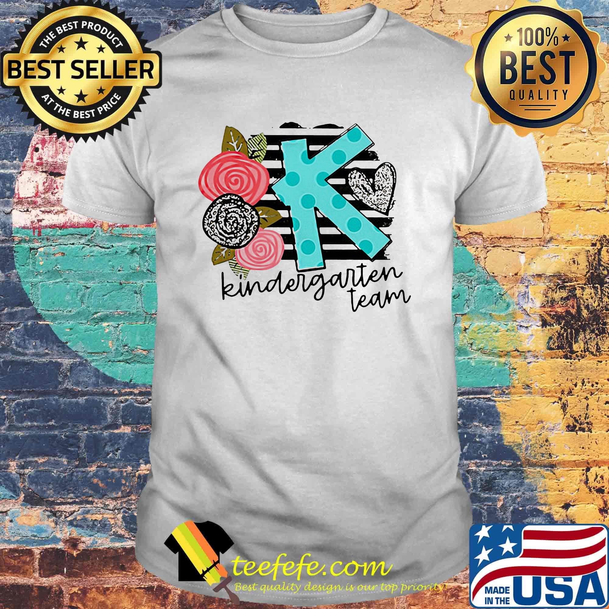 Kinderarten team flower leaf heart shirt Kinderarten team flower leaf heart shirt