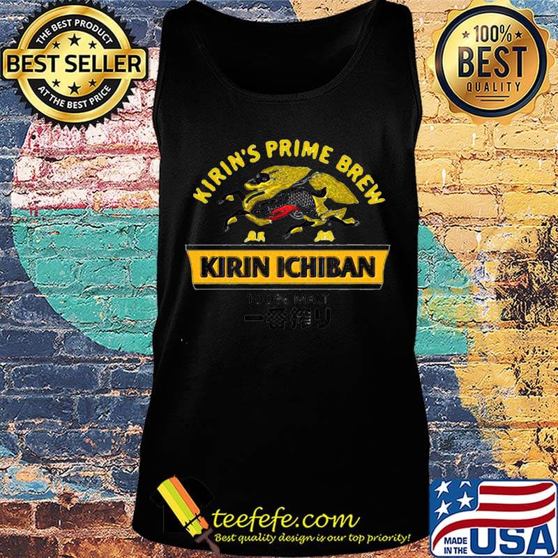 Kirin's prime brew kirin ichiban 100% malt s Tank top Kirin's prime brew kirin ichiban 100% malt s Tank top