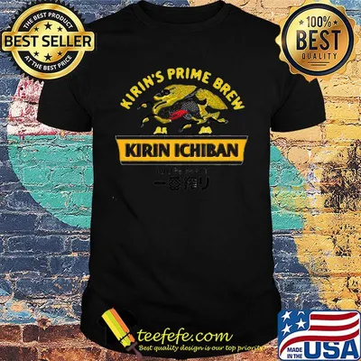 Kirin's prime brew kirin ichiban 100% malt shirt
