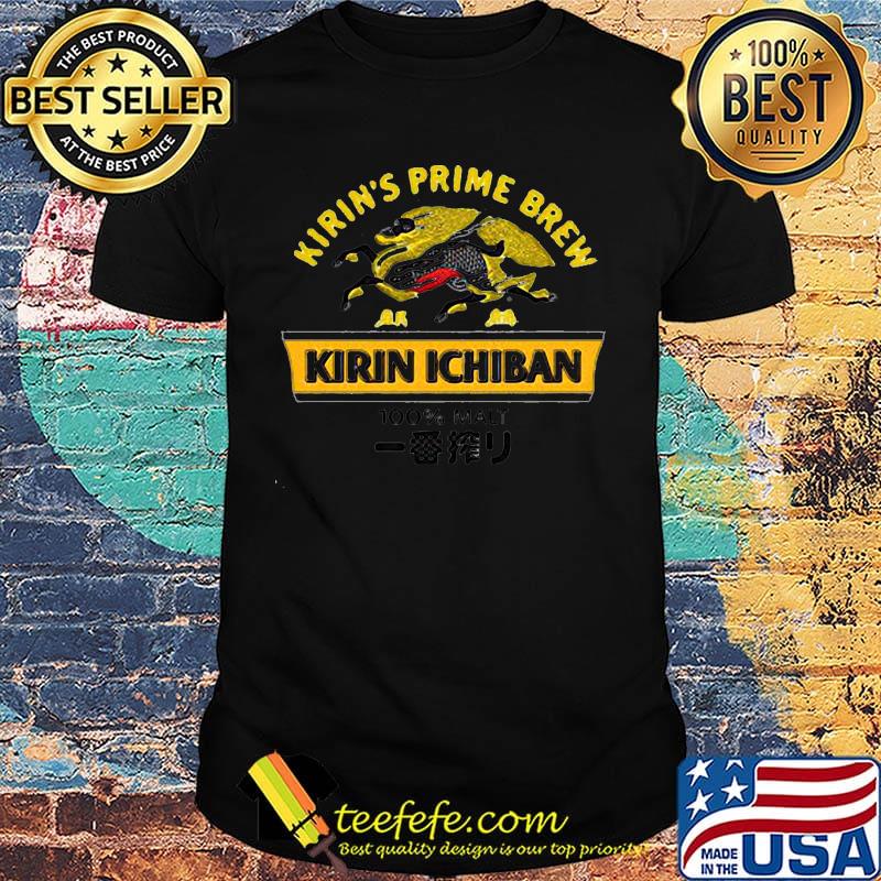 Kirin's prime brew kirin ichiban 100% malt shirt Kirin's prime brew kirin ichiban 100% malt shirt