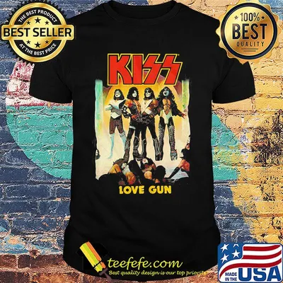 Kiss band love gun shirt