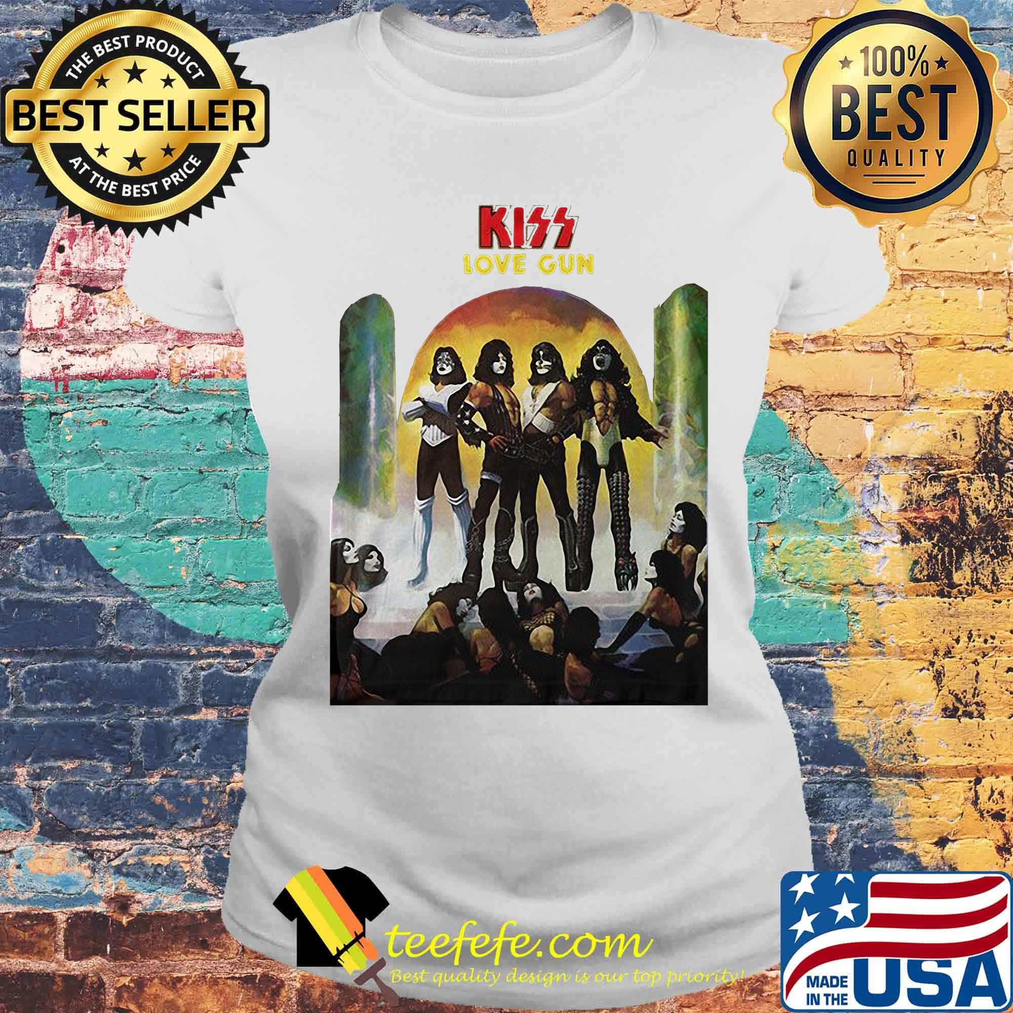 Kiss love gun album songs s Laides tee Kiss love gun album songs s Laides tee