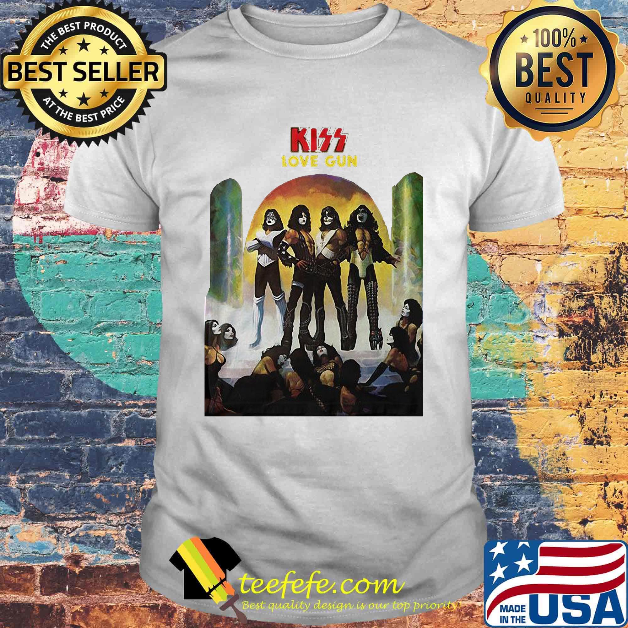 Kiss love gun album songs shirt Kiss love gun album songs shirt