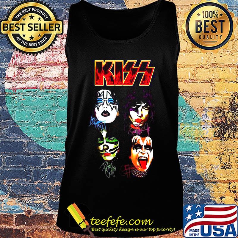 Kiss members band signatures s Tank top Kiss members band signatures s Tank top