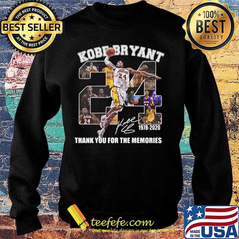Kobe bryant 24 1978 2020 thank you for the memories signatures s Sweater Kobe bryant 24 1978 2020 thank you for the memories signatures s Sweater