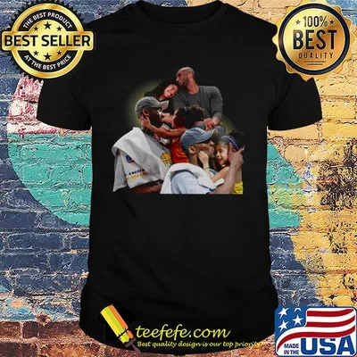 Kobe bryant and daughter memories light shirt