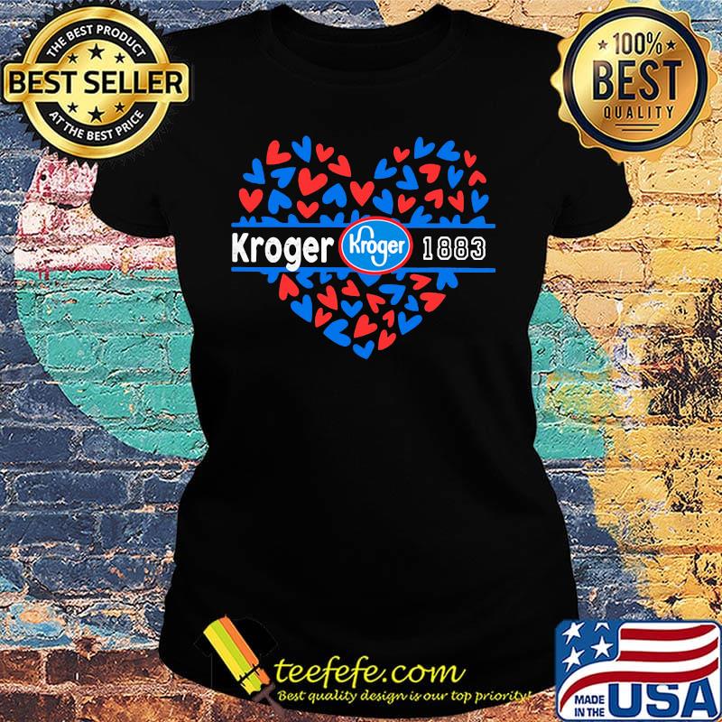 Kroger 1883 logo hearts s Ladies tee Kroger 1883 logo hearts s Ladies tee