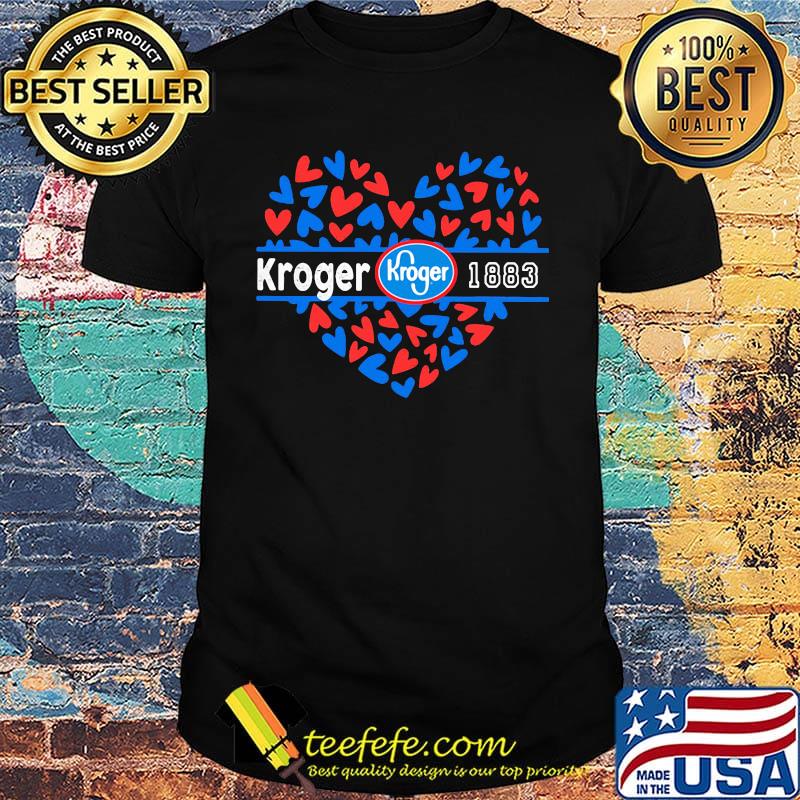 Kroger 1883 logo hearts shirt Kroger 1883 logo hearts shirt