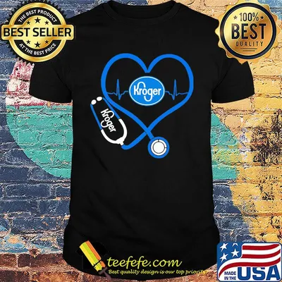 Kroger nurse stethoscope love heartbeat shirt
