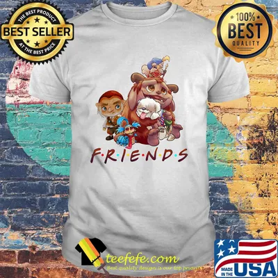 Labyrinth cartoon characters friends shirt