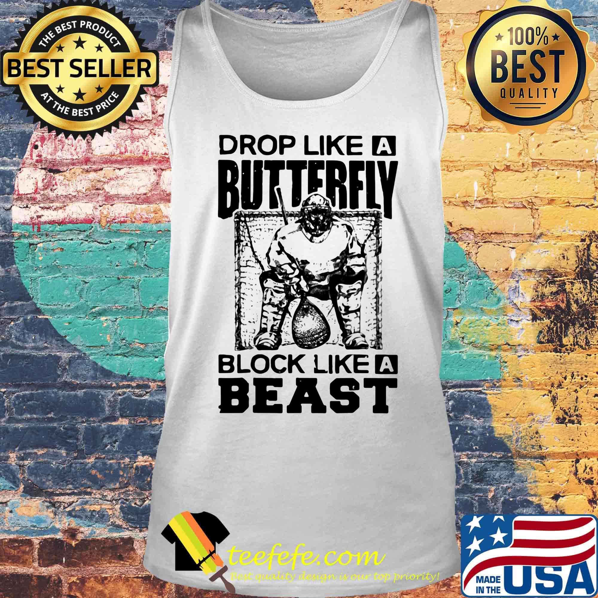Lacrosse Drop like a butterfly block like a beast s Tank top Lacrosse Drop like a butterfly block like a beast s Tank top