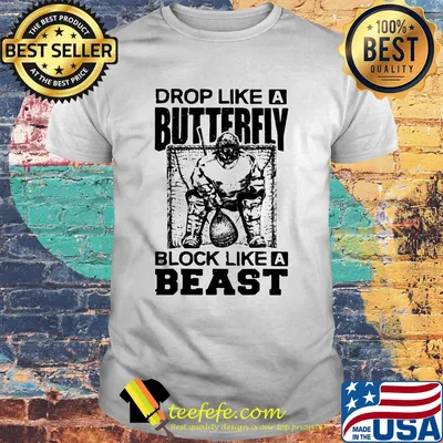 Lacrosse Drop like a butterfly block like a beast shirt