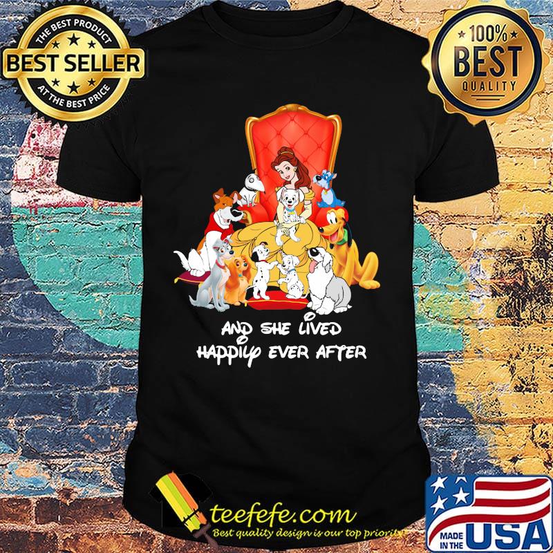 Lady and the tramp and she lived happily ever after shirt