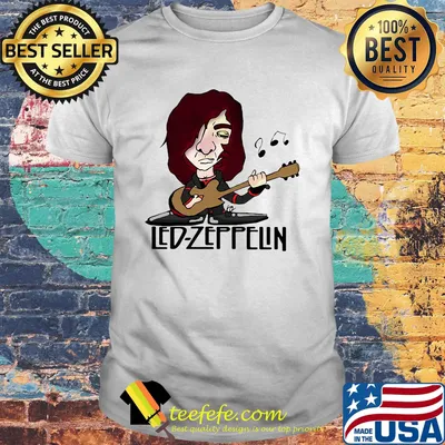 Led zeppelin band playing guitar shirt