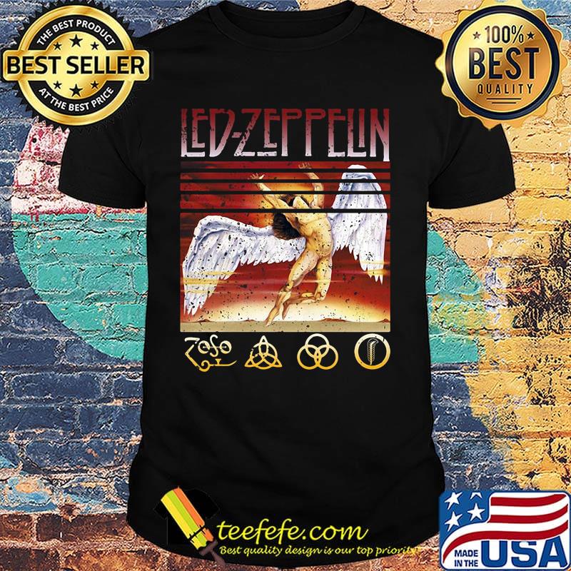 Led zeppelin swan song vintage retro shirt