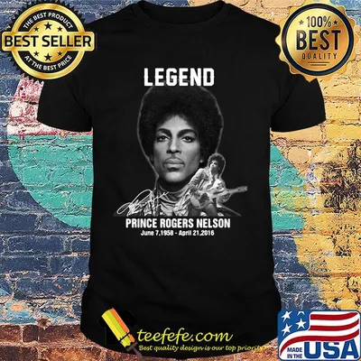 Legend prince rogers nelson 1958 2016 signature guitar shirt
