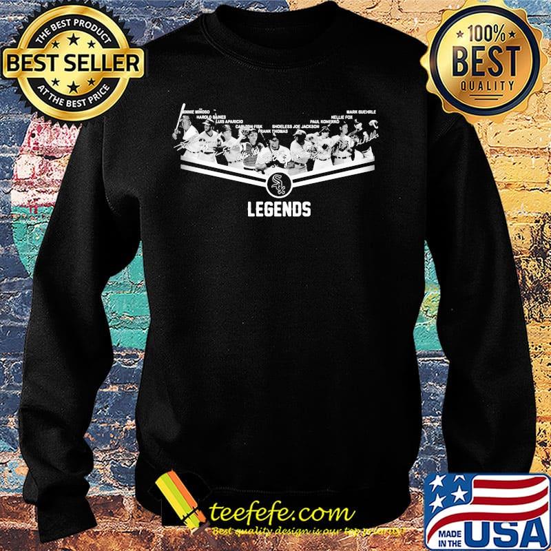 Legends chicago white sox baseball players signatures s Sweater Legends chicago white sox baseball players signatures s Sweater
