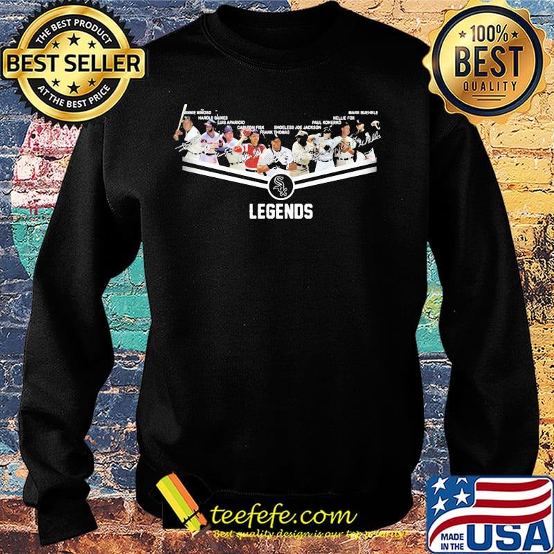 Legends chicago white sox baseball team players signatures s Sweater Legends chicago white sox baseball team players signatures s Sweater