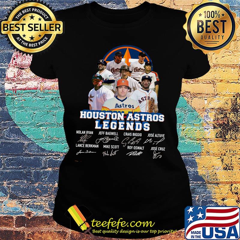 Legends houston astros baseball team players signatures s Ladies tee Legends houston astros baseball team players signatures s Ladies tee