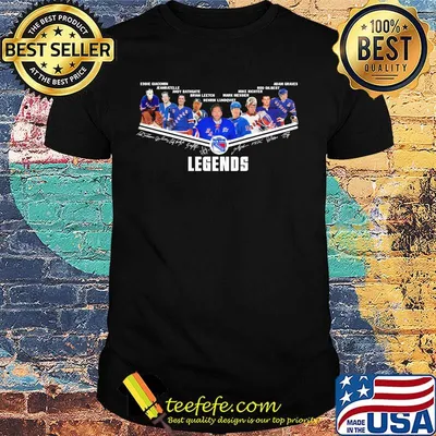 Legends new york rangers hockey team players signatures
