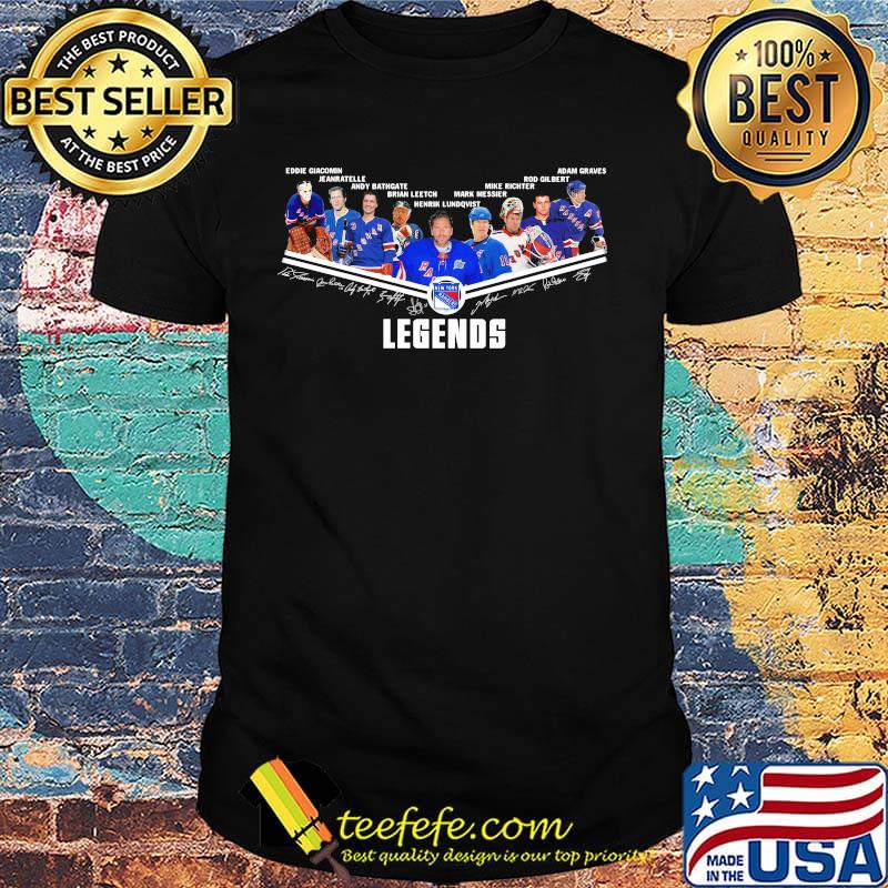Legends new york rangers hockey team players signatures