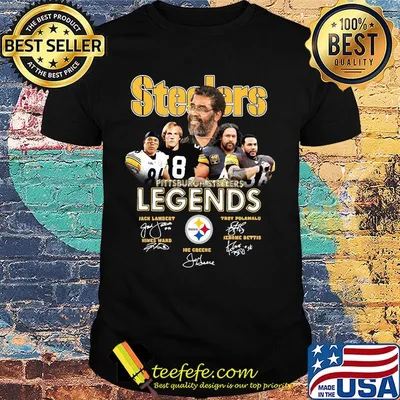 Legends pittsburgh steelers football team players signatures shirt