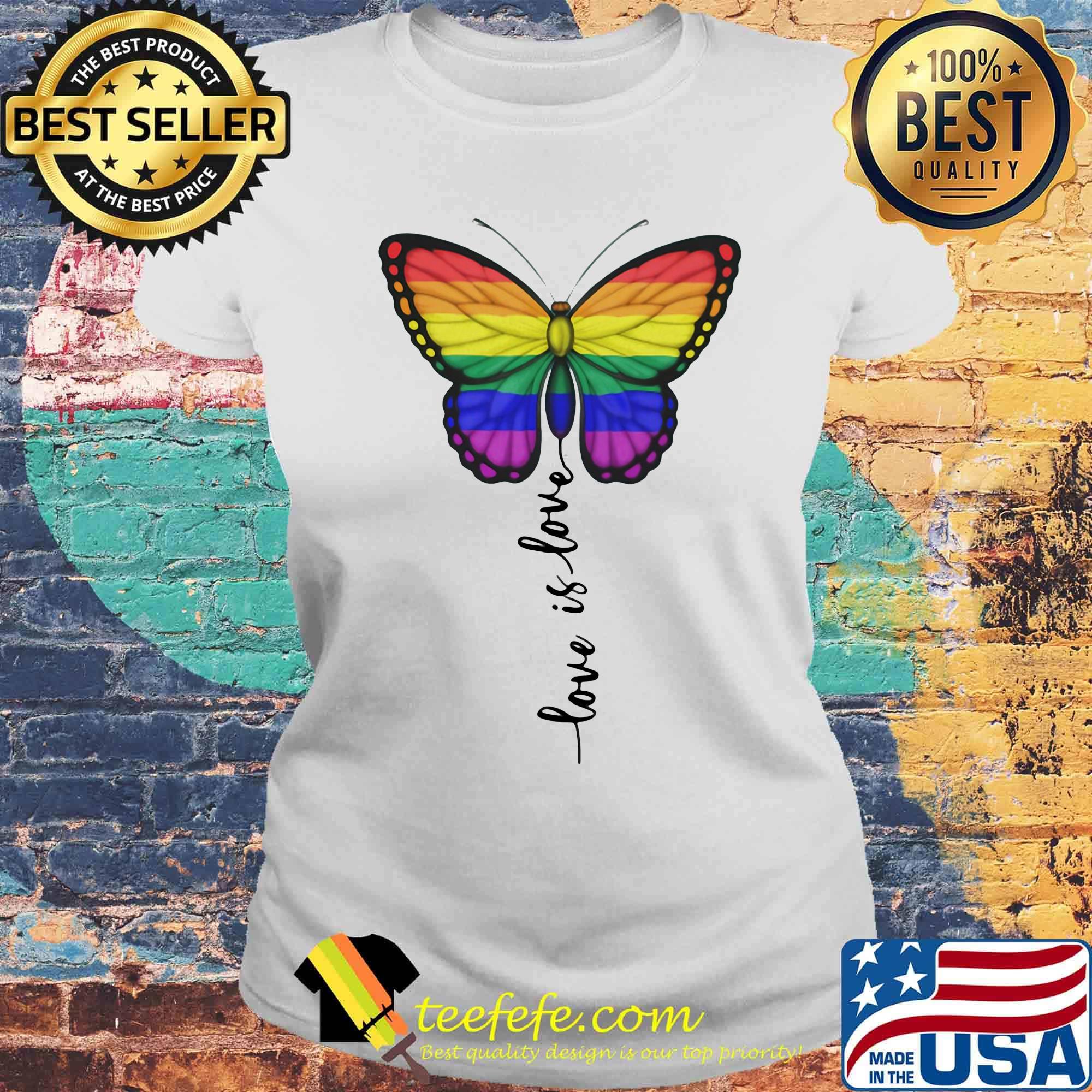 LGBT butterfly love is love s Laides tee LGBT butterfly love is love s Laides tee