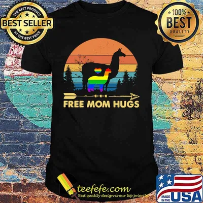 Lgbt camel free mom hugs vintage retro shirt